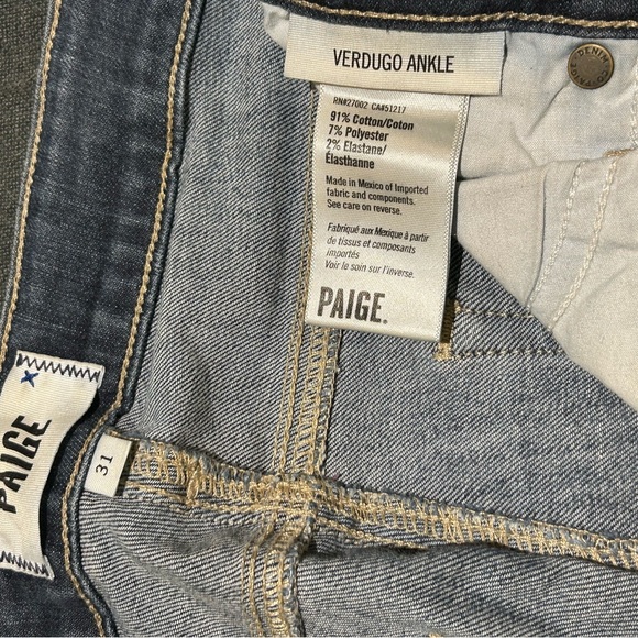 PAIGE Denim - Paige denim women’s verdugo ankle size 31